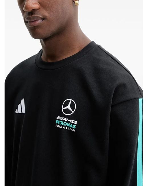 Adidas Black Mercedes-Amg Petronas Formula 1 Team Dna Sweatshirt for men