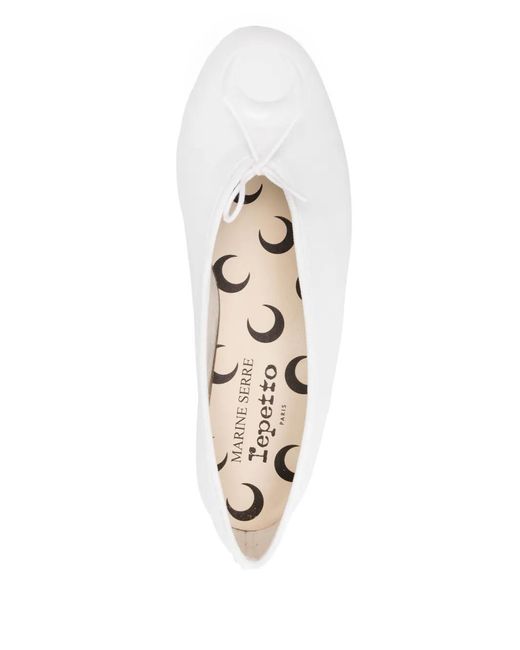 MARINE SERRE White X Camille Repetto Lilouh Ballet Flats