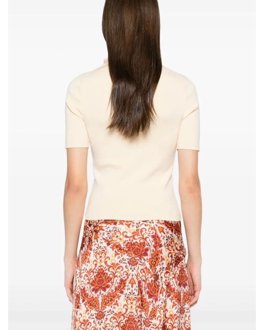 Rabanne Natural Chain Link-Detail Top