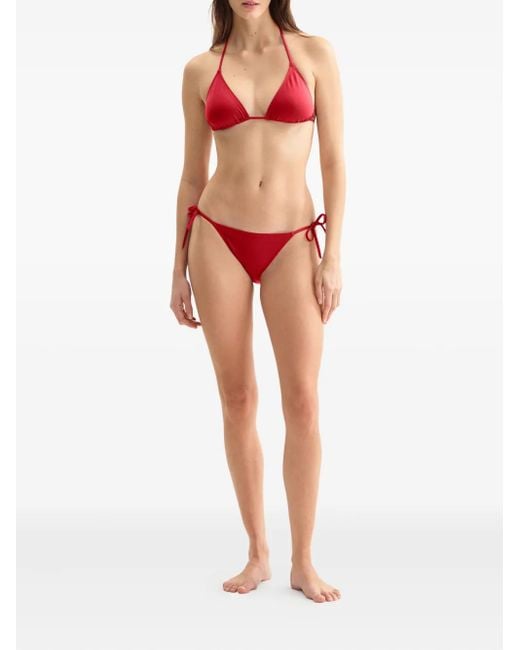 Eres Red Mouna Triangle Bikini Top