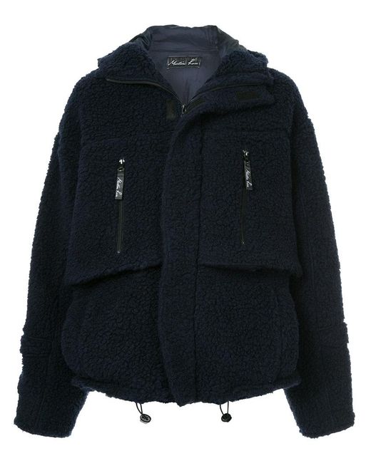 Martine Rose Blue Oversized Fleece Jacket for men