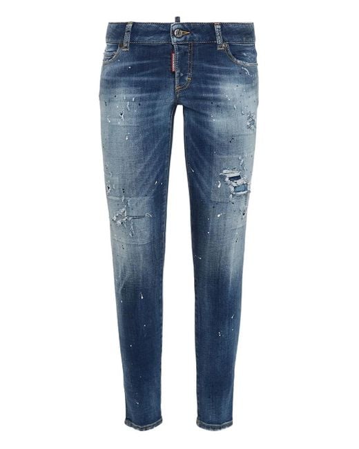 DSquared² ダメージ ジーンズ Blue