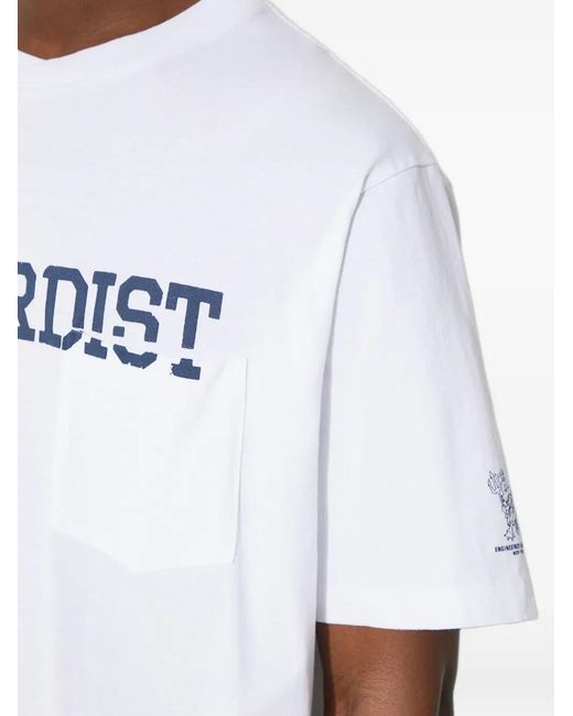 Engineered Garments White Pocket T-Shirt for men