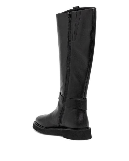 Barbour Black Theodora Knee High Boot