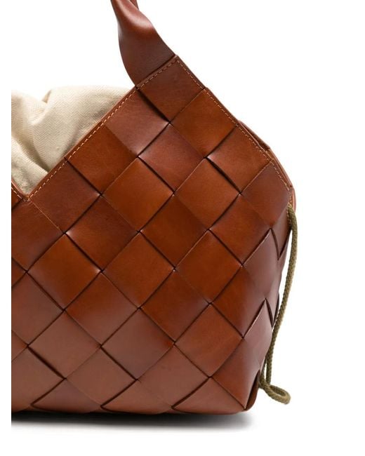 Dragon Diffusion Brown Castello Leather Shoulder Bag