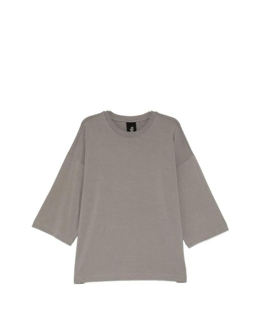 Thom Krom Gray T-Shirt À Logo Imprimé for men