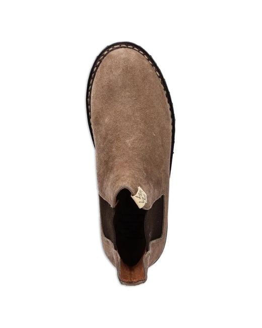 Visvim Brown Suede Chelsea Boots for men