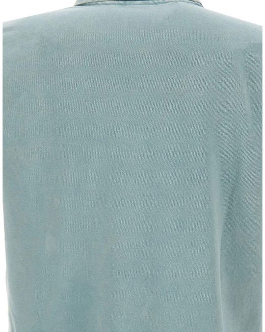 Bob Blue Cotton Short-Sleeve Polo Shirt for men
