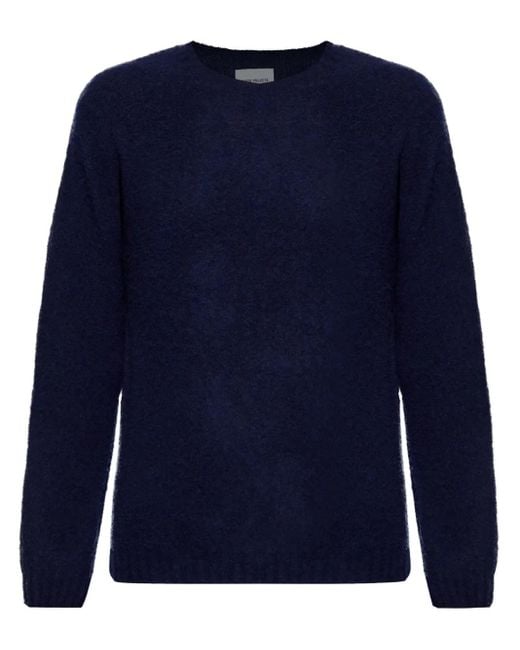 Norse Projects Wollen Trui in het Blue voor heren