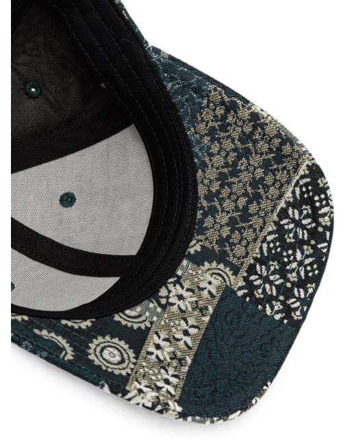 Les Deux Green Jacquard Baseball Cap for men