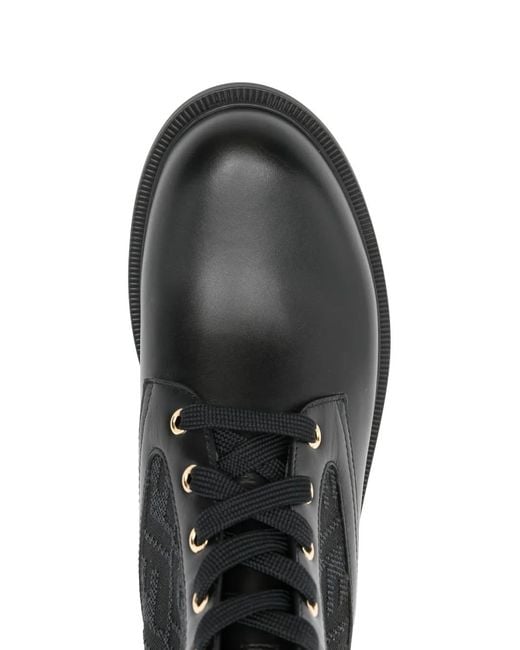 Fendi Black Filo Logo Stretch Ankle Boot