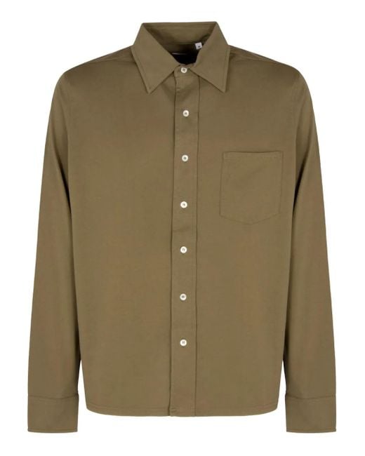Camicia Button-Down di Aspesi in Green da Uomo