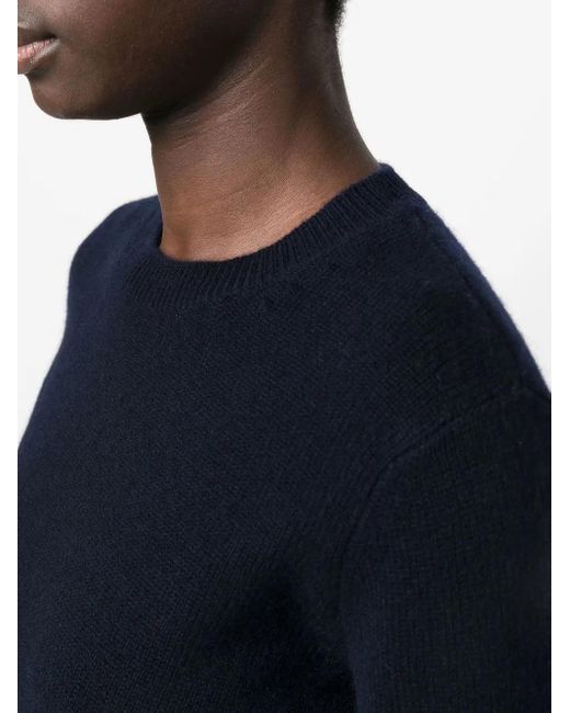 Lisa Yang Blue Ribbed-Knit Cashmere Jumper