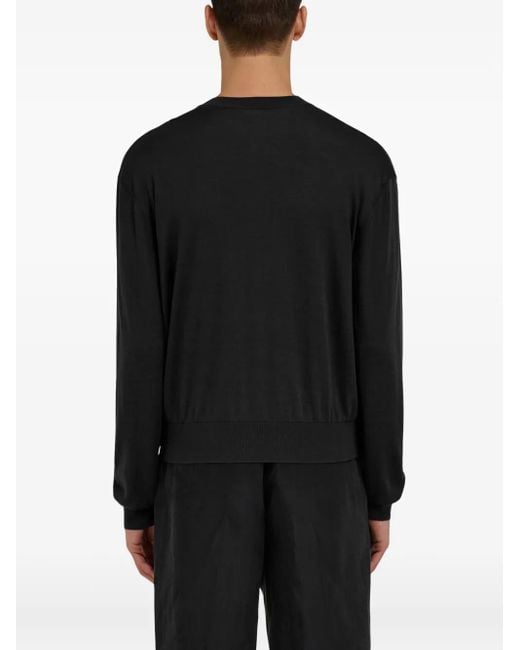Pull À Col V Ferragamo pour homme en coloris Black