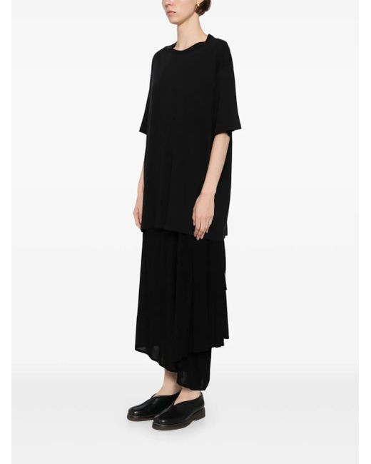 Yohji Yamamoto Black Cotton Jersey T-Shirt