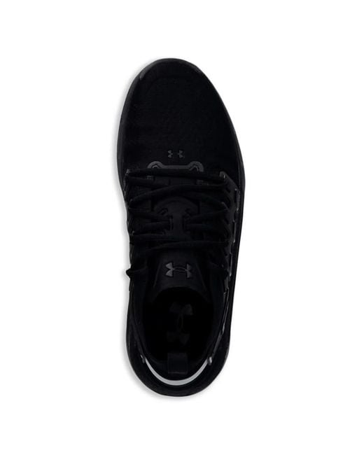 Under Armour Black Round-Toe Sneakers for men