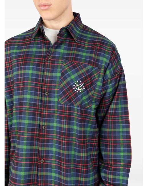 Chemise Over Sunny À Carreaux Societe Anonyme en coloris Blue