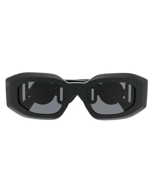 Versace Black Medusa Head-Detail Oversize-Frame Sunglasses