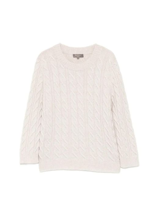 N.Peal Cashmere White Emilia Sweater