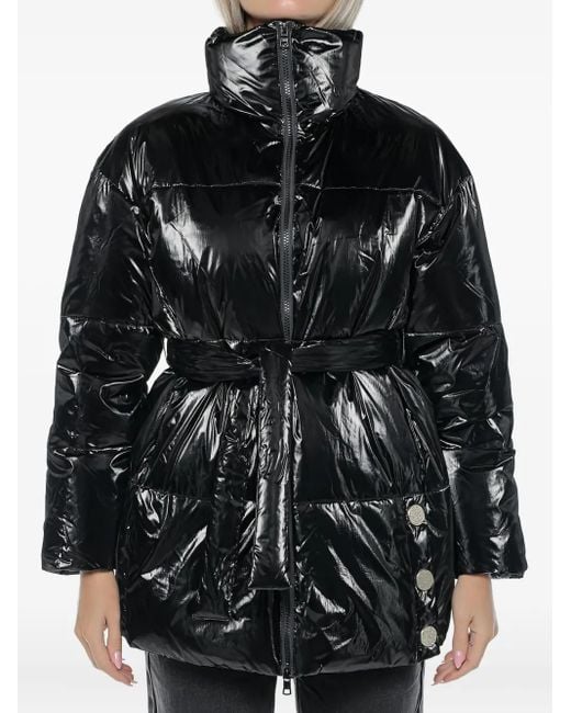 ARMANI EXCHANGE ハイネック パデッドジャケット Black