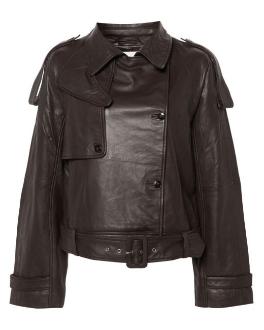 Herskind Black Luelle Leather Biker Jacket