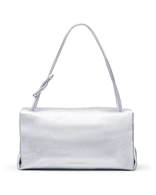 Marc Jacobs Gray The Large Metallic Dual Shoulder Bag