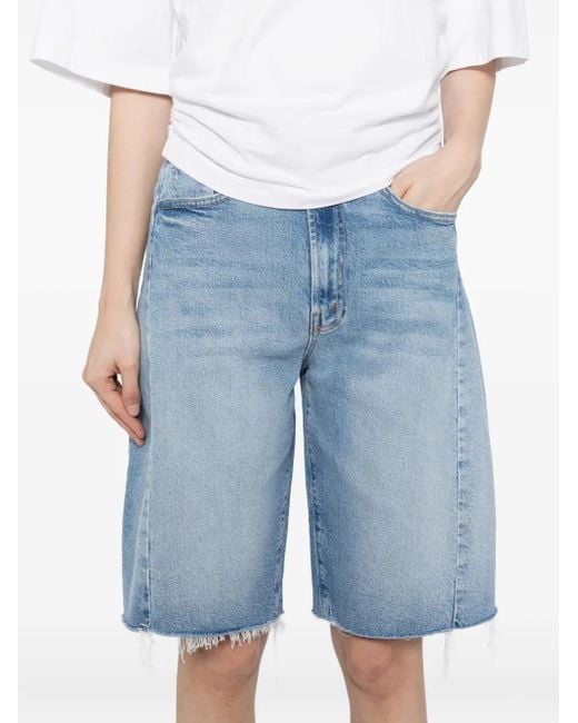Mother Blue Denim Shorts