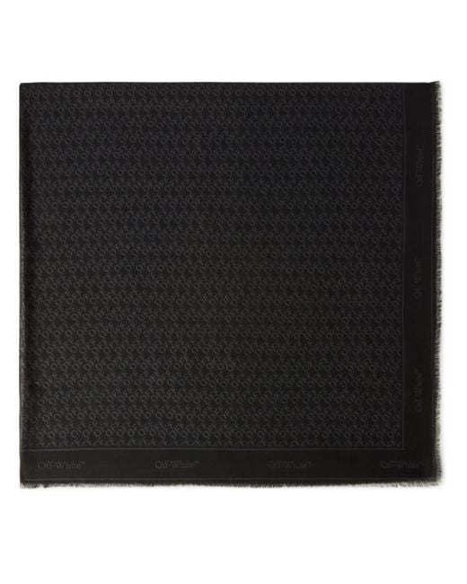 Sciarpa Off-Stamp di Off-White c/o Virgil Abloh in Black
