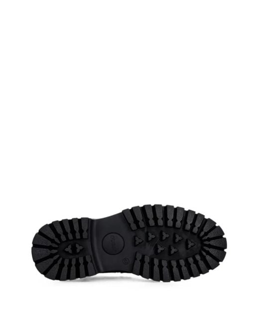 Guess Black Logo-Plaque Chunky-Sole Loafers for men