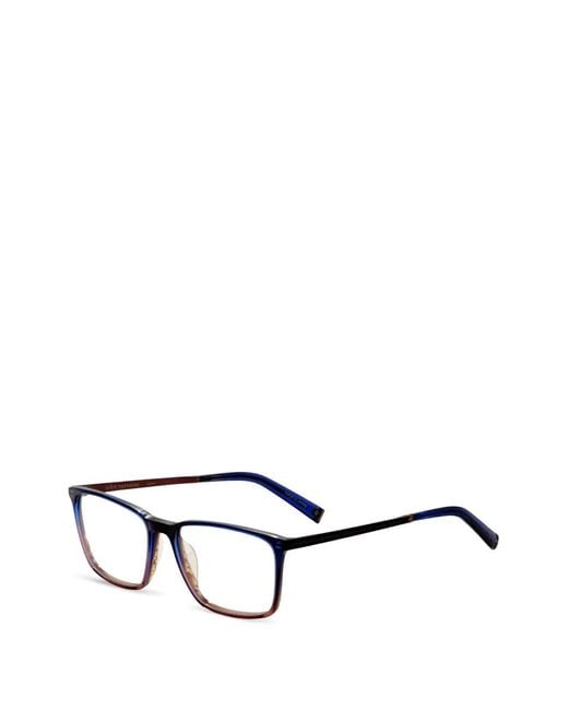 John Varvatos White Rectangle-Frame Glasses for men
