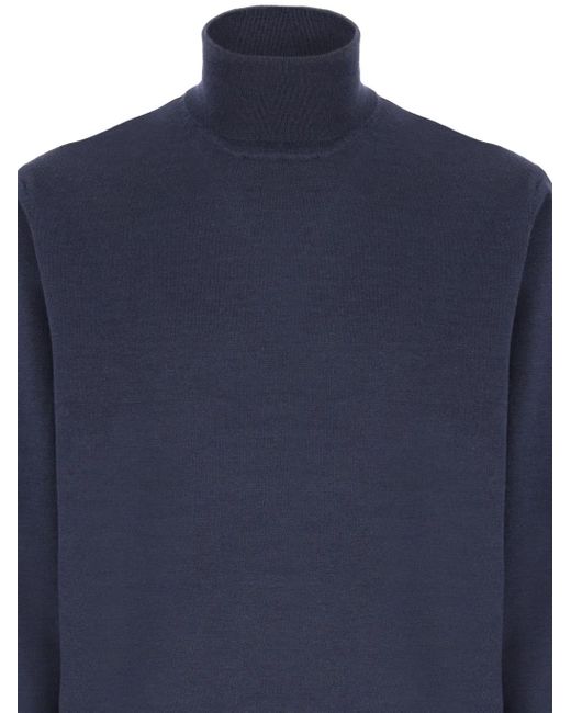 Armata Di Mare Blue Turtleneck Sweater for men