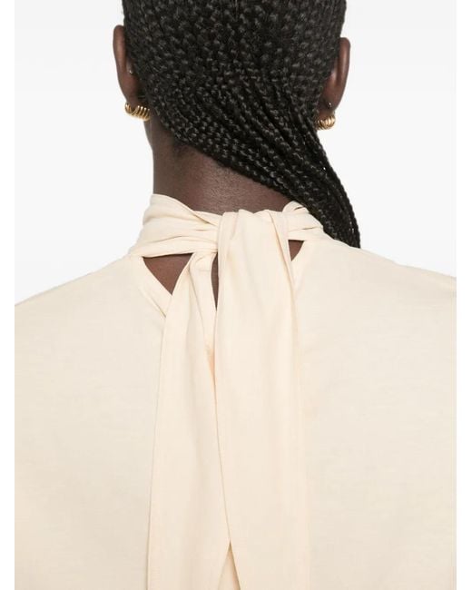 Lemaire White High-Neck T-Shirt