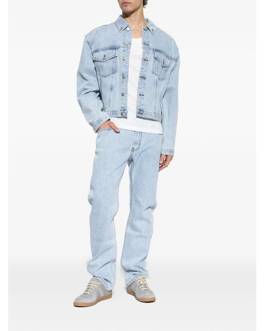 Entire studios Blue Logo-Patch Jeans for men