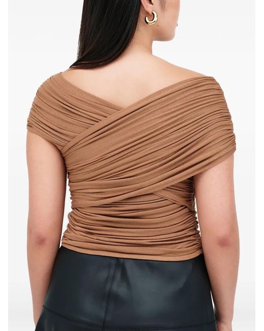 MARCELLA Blue Alyssa Straps-Detail Top