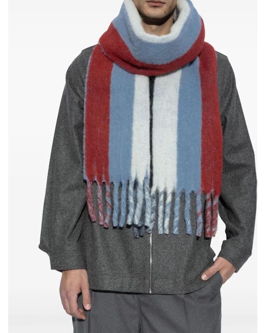 Marni Blue Maxi-Logo Scarf for men