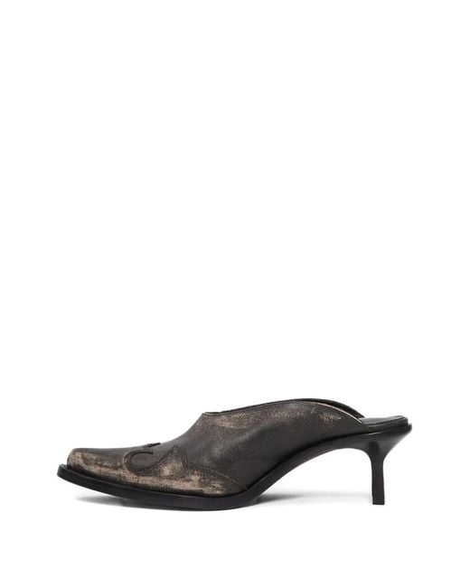 Ann Demeulemeester White Beate Mules