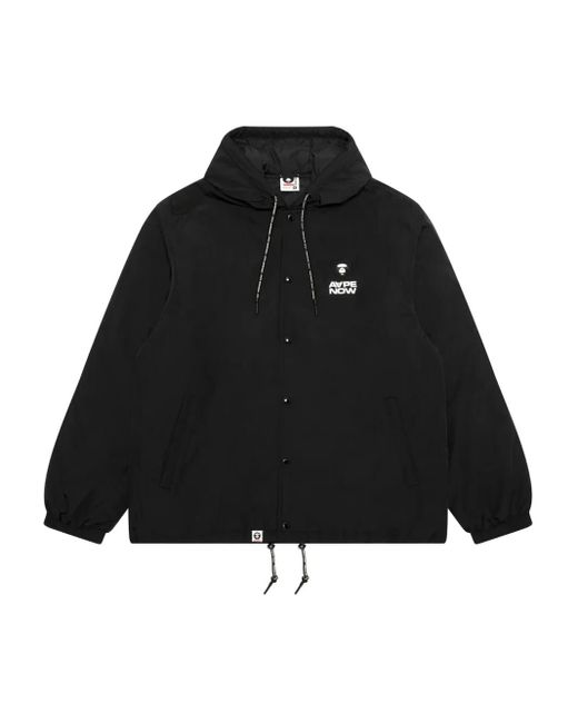 Aape By A Bathing Ape Black Ape Head Quilted Jacket for men
