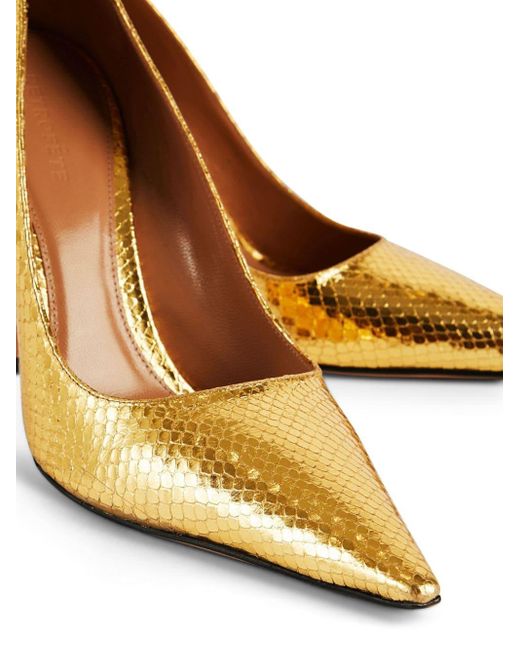 Zapatos Jasmin con tacón de 110 mm retroféte de color Metallic