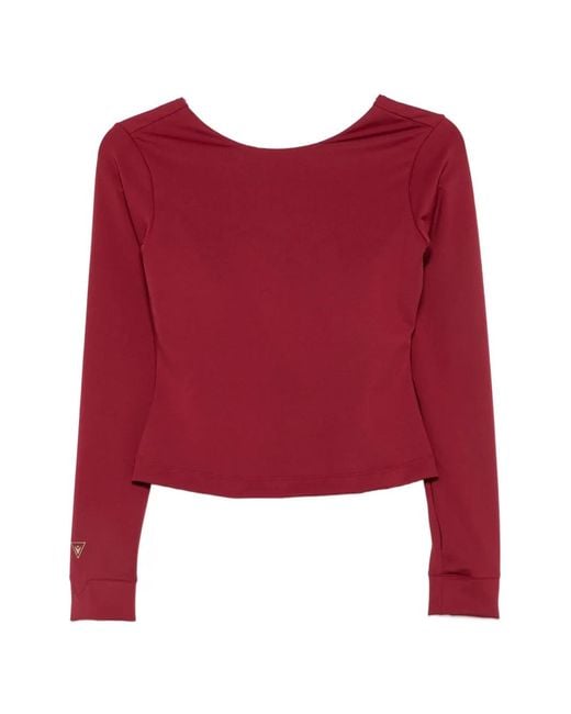 MACRON Red Scoop-Back Performance Top
