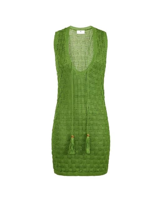 Elisabetta Franchi Green Mini Dress