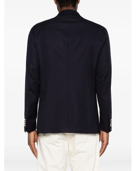 Chaqueta Con Solapas De Muesca Tagliatore de hombre de color Blue
