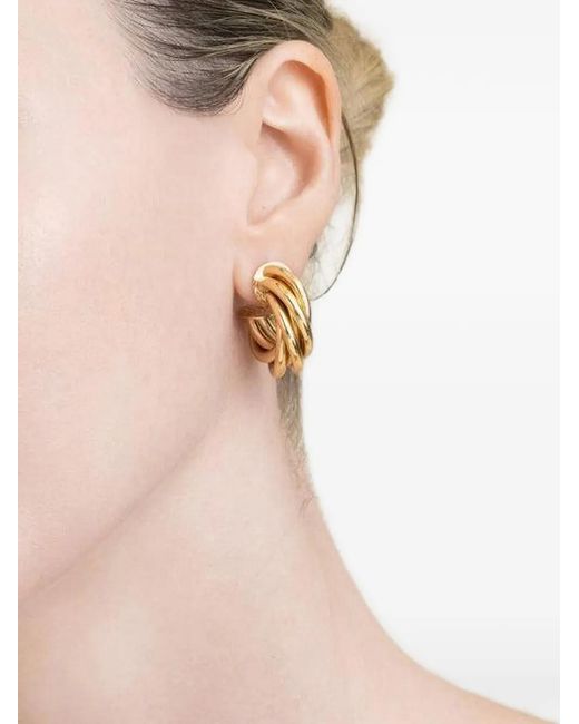 Gas Bijoux Natural Aatik Twisted Hoop Earrings