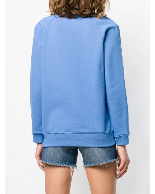 Alberta Ferretti Blue Monday Patch Sweatshirt