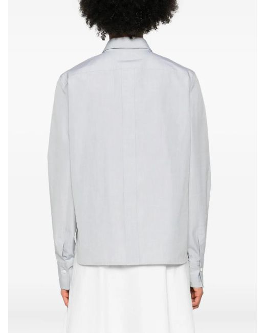 Camisa a rayas diplomáticas Brunello Cucinelli de color White