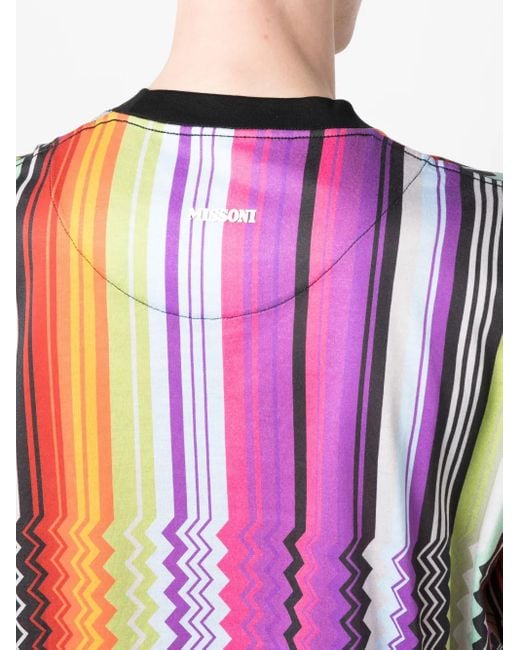 Missoni T-Shirt Mit Zickzackmuster in Pink für Herren