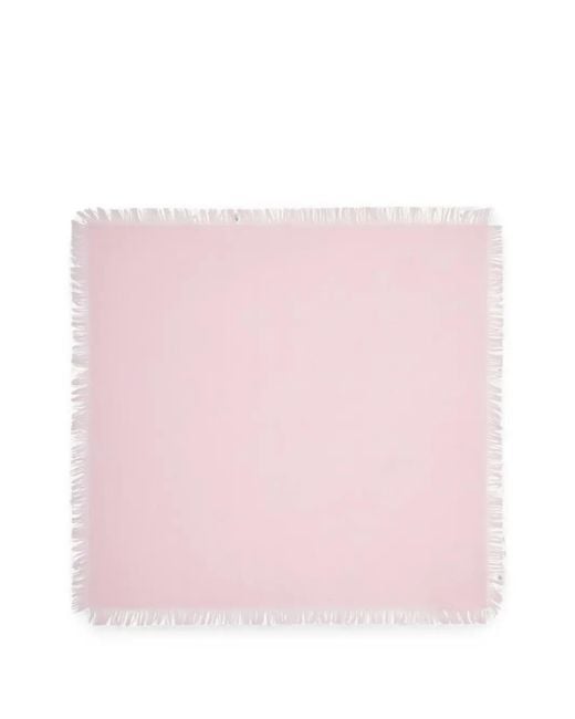 Bompard Pink Fringed Cashmere Scarf