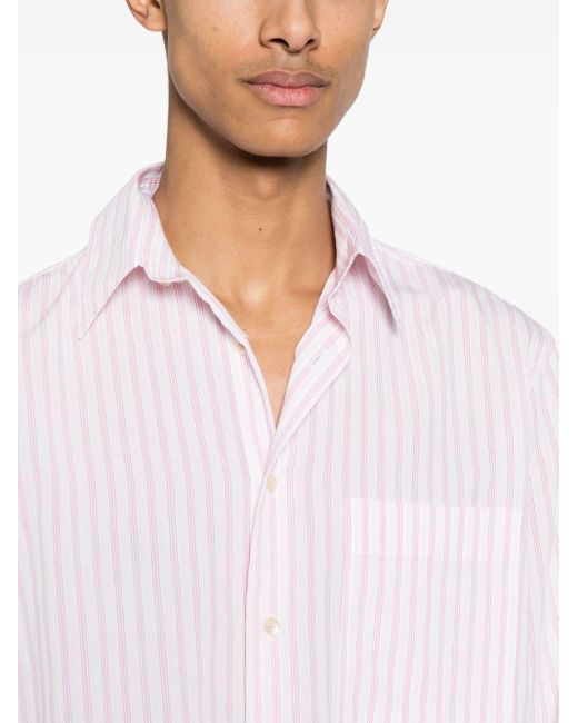 sunflower Pink Ace Striped Shirt for men