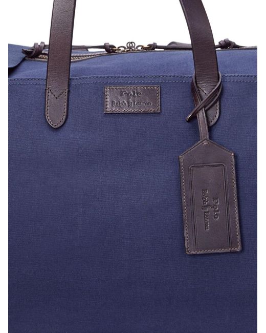 Polo Ralph Lauren Medium Canvas Duffle Bag in Blue for Men Lyst UK