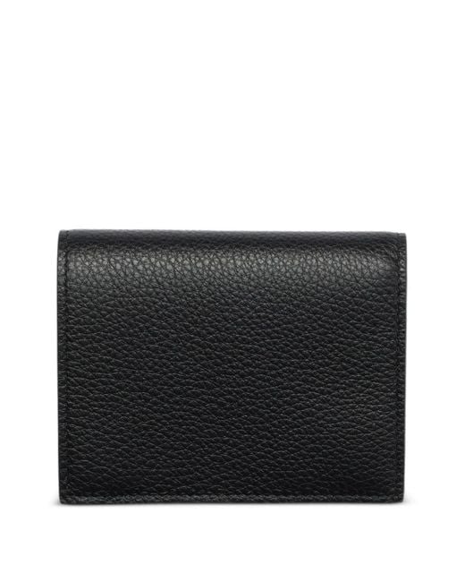Prada Black Small Textured Leather Wallet