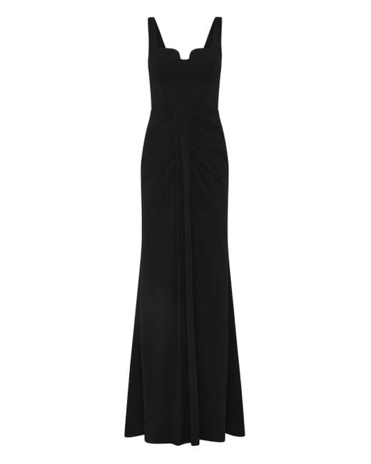 Rebecca Vallance Black Zarya Drapped Gown